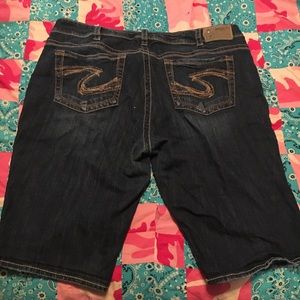 Silver Bermuda shorts